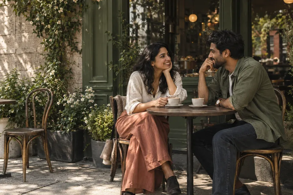 An illustrative Indian coffee date.
